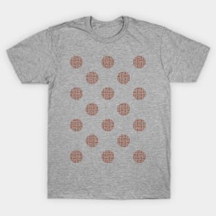 Zen Dot Pattern SANKUZUSHI red T-Shirt